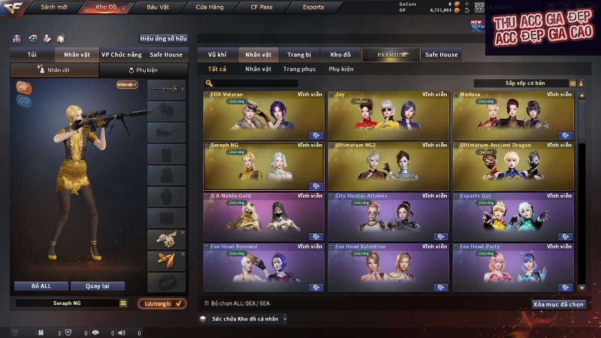 shop acc cf uy tin gia re